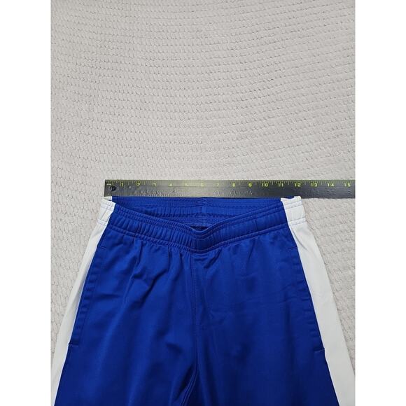 Under Armour Sweatpants Boys Youth XL Blue & White Zipper Bottom - Picture 3 of 7